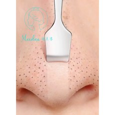 TWEEZELOS 雙頭粉刺鏟 不鏽鋼毛孔清潔工具 去黑頭白頭專用, 1個, 不鏽鋼