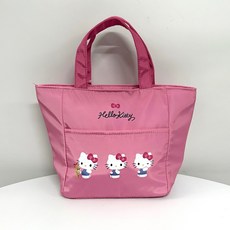 일본 정품 산리오 헬로키티 보냉백 런치백 도시락 이유식가방, 핑크, 1개
