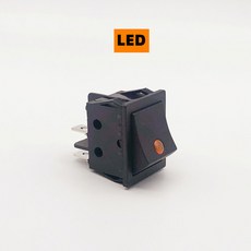 1pcs 로커 스위치 KCD4 4 핀 2 ON-OFF 미니 라이트 고양이 눈 220V LED 버튼 AC30A250V 드롭, 02 yellow, 1개