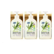 참그린 허브식초 설거지 470g 용기 3개입 라이온 참그린 허브식초 허브 식초, 1개