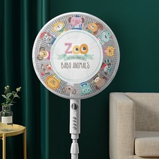 妃雪森 防夾手電風扇罩 兒童防護安全網罩, 1個, 動物園【1個裝】