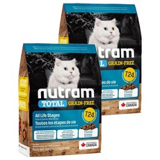 nutram 全齡貓 無穀全能天然乾飼料, 1.13kg, 鮭魚 + 鱒魚, 2袋