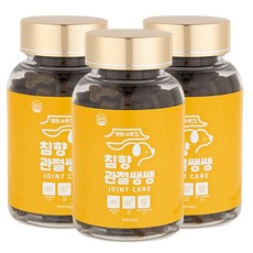 강아지 관절영양제 고함량 슬개골탈구 증상 연골 디스크 관리 콘드로이친 댕이수랏간 침향 관절쌩쌩 100g, 3개, 뼈/관절강화