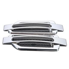 Car Side Air Flow Vent Fender Hole Cover Intake Grille Duct Decoration Stickers 22x6.5cm, 1개, 한 가지 색