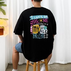 [마이빅스타일] 글로벌 오버핏 반팔티 5XL 2COLOR 국내생산 빅사이즈 루즈핏 남여공용 티셔츠 롱티