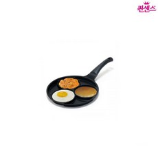 퀸센스 블랙 인덕션 3구 에그팬, 가지고 다닐 수 있는, 기타
