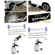 고압 세척기 하부 세척기 헤비 듀티 알루미늄 합금 파워 부착 장치 자동차 트럭 RV 세척용, Without K Connector