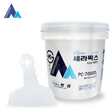 쌍곰 세라픽스 4kg + 플라스틱헤라 톱니 6인치 타일 접착제, 1세트