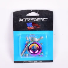 KRSEC MTB 크랭크 셋 캡 M15 M20 레인보우 CNC 7075 알루미늄 합금 암 볼트 커버 (산악 자전거용), 04 M15 Rainbow
