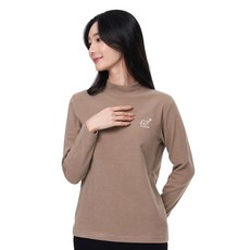 <투엘라> 여성 고밀도 기모 반폴라 티셔츠 / 프리미엄 소프트웜 핫기모 포그니 터틀넥 반목티