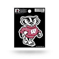 Rico Industries NCAA LSU 타이거스 다이 컷 팀 로고 쇼트 스포츠 스티커, 위스콘신 배저스