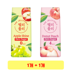 MDS 젤리블리 제로슈거 애플샤인 젤리 + 납작복숭아 젤리, 1세트, 60g