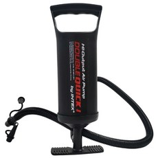 인텍스 휴대용 더블퀵 에어 펌프 중형 튜브 바람 공기 주입기, 1개