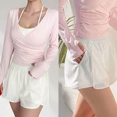 [44~77/자체제작] 비키비키 브루크 에어라이트 스윔 팬츠 수영복 하의 일체형 아노락 투인원 보드숏 반바지 바캉스룩 비치웨어