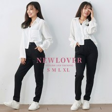 NEWLOVER 牛仔時尚 鬆緊腰彈力窄管西裝褲 161-9325