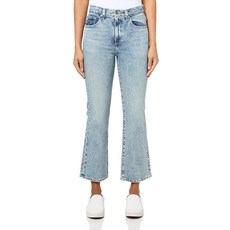 AG Adriano Goldschmied 여성용 Kinsley 하이라이즈 크롭 부츠 진 Moonwash High Desert