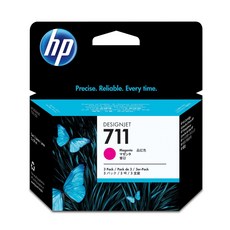 HP 711 原廠洋紅色墨水匣 CZ135A 適用於 HP DesignJet T120/T520, 1個, 規格