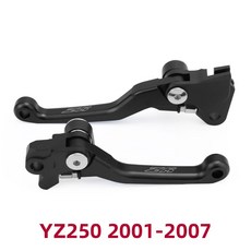가능한 접이식 야마하 핸들바 레버 2001 조절 브레이크 클러치 YZ250 호환 250 피벗 오토바이 YZ 250FX YZ250X 액세서리, YZ250 01-07 Black, 1개