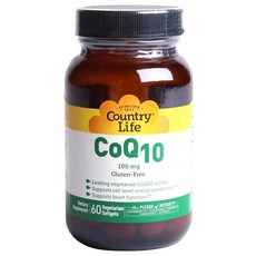Country Life 維生素輔酶Q10素食軟膠囊 100mg, 60顆, 1罐