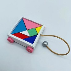 미니어처 탱그램 자동차 모델 스케일 블록 인형집 장식용 장식품, 1개, 1. onesize