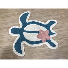 全新 海龜 粉紅花 夏威夷風/海島風 地墊 65x62cm, 1個