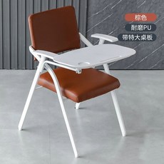 일체형 책상 의자 세미나 강당 인용 강의실 책걸상 미니 간이, F. 브라운 내마모성 PU 벨트 특대형 테이블