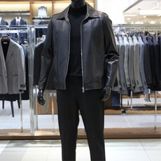 바쏘 24FW 이태리수입 천연 양가죽 100% 오일워싱 재킷점퍼 오리지널 블랙