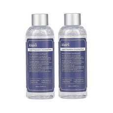클레어스 서플 프레퍼레이션 언센티드 토너, 180ml, 2개