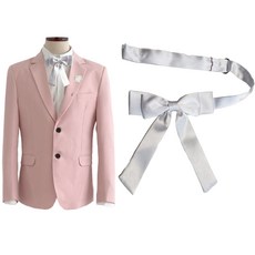 화이트 리본타이 짧은 리본타이 흰색