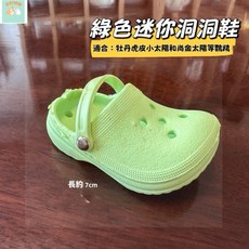 本町萌寵 迷你洞洞鞋 鸚鵡啃咬玩具 解悶玩具 #洞洞鞋#啃咬玩具#解悶玩具#鸚鵡玩具#鸚鵡洞洞鞋, 綠色, 1個