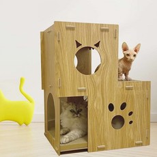 LM6 루어캣 2단 숨숨집 47 고양이동굴 스크래처하우스