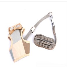 링셀 강아지 하네스 개하네스, 그레이라인 M