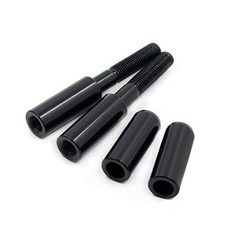 [아마존4.5+ 미국출고 223951] AfterMo키트 교체용 미러 라이저 높이 연장 스틸 어댑터 할리 데이비슨 1994 이상 후면 뷰 사이드 마운트 익스텐더 UNF 0.8c, 블랙