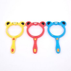 곰돌이 확대경 미니 돋보기, 1개, 곰돌이 돋보기 옐로우