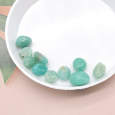 천연석 원석 조약돌 비즈 재료 팔찌 묵주 만들기 천연원석, A5875. 천하석 6x8mm, 1세트