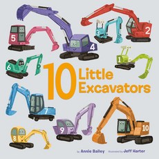 (영문도서) 10 Little Excavators Board Books, Doubleday Books for Young R..., English, 9780593301357