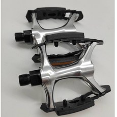 VP 年代復古銀色黑框 自行車踏板 Cr-Mo CNC 台灣精品製造, 1個
