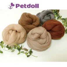 펫돌 프리미엄 메리노 양모 최적 울 70수 10g 니들펠트 공예재료, 708, 1개