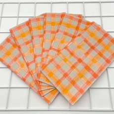 오릴리 파티 접대용 테이블 디자인 냅킨 9탄 체크무늬 40cm 빅사이즈, 1세트, 20개입, 와플 체크 40cm 2겹