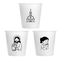 넬슨 교회 종이컵 180ml, 1개, 1000개입
