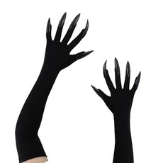 XVYLFZNP 할로윈 발톱 장갑 블랙 동물 발 장갑 무서운 긴 손톱 악마 뱀파이어 마녀 장갑 할로윈 코스프레 코스튬 액세서리 장식