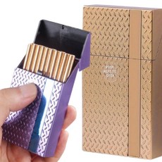 고힙 원터치 담배케이스 메탈릭 에쎄 슬림형