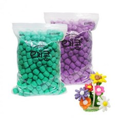 뚝딱 이지콘 원기둥 500pcs 2x2.5cm 만들기 교구 재료 (Araium), 15 A.흰색/2x2.5cm