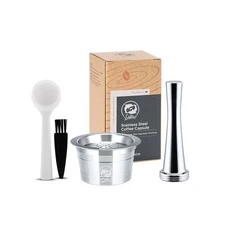 세개의 하트를 위한 재사용 가능한 커피 캡슐 포드 Cafissimo K FEE Caffitaly Tchibo 메이커 스테인레스, 01 빠른  Mainland, 03 1T