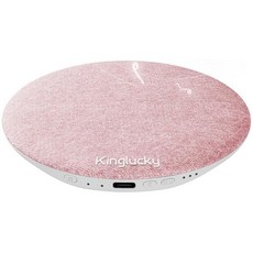 KINGLUCKY Kinglucky 수면용 베개 스피커 아래 블루투스 핑크 노이즈 화이트 사운드 머신 수면 포함 음악 그레이 310142, Pink