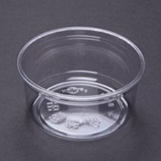 P.E.T 프라스틱용기 320ml(117mmx40mm) 1pcs 반찬용기 프라스틱컵 투명용기 PET용기 HR-12 플라스틱컵