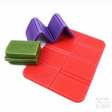Itsok 휴대용 폴딩 방석 파우치포함 1인용방석, 레드