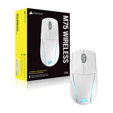 커세어 M75 RGB 초경량 무선 게이밍 마우스, 화이트 가전디지털/키보드/마우스 반품 최저가 120,480원