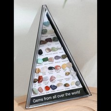 36pcs 보석 석영 크리스탈 차크라 치유 돌과 크리스탈 세트 의학 침실 장식에 대 한 육각형 로즈 석 영 보석, [02] natural stone