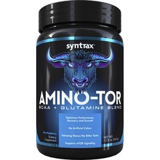 SYNTRAX Amino-Tor BCAA+glutamine保健食品 藍莓覆盆莓口味, 340g, 1罐